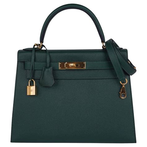 hermes kelly vert fonce retourne purse|Hermes kelly sellier style.